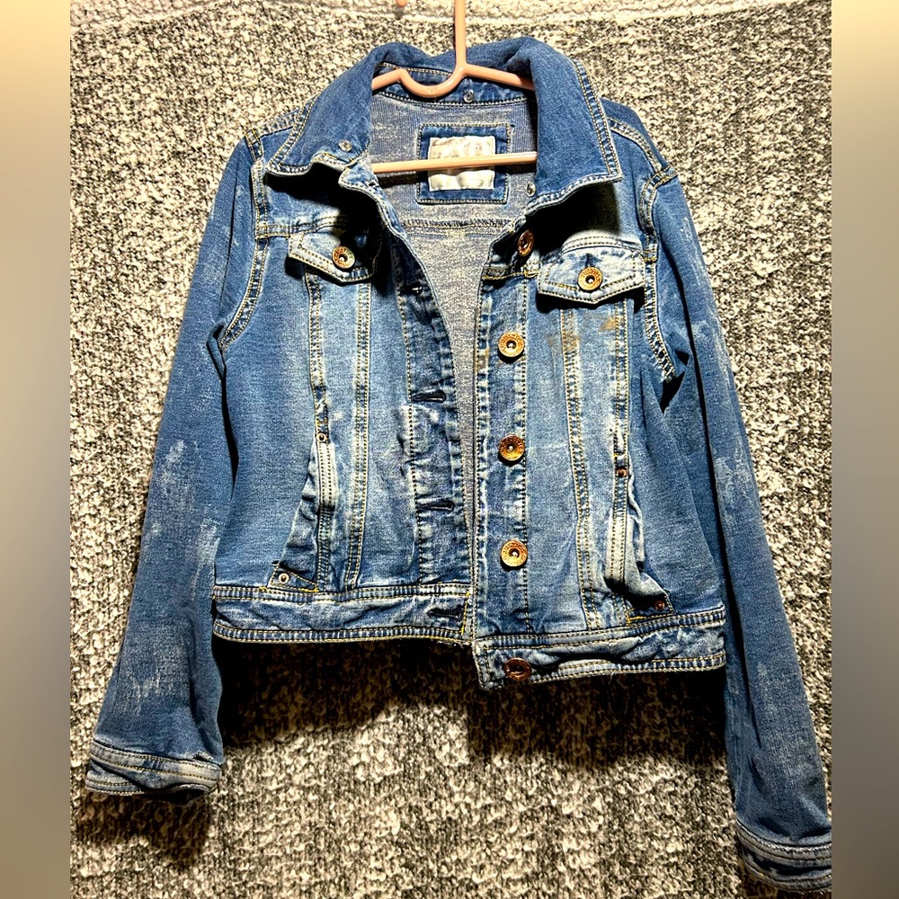 Girls distressed Jean Jacket by Justice